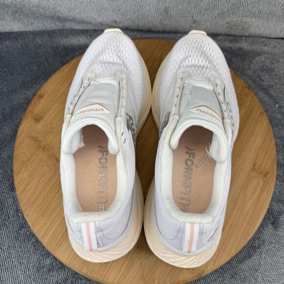 Saucony Running Shoes Womens Size 8.5 White Mesh Road Neutral Cushion S10924-242 - Picture 5 of 10